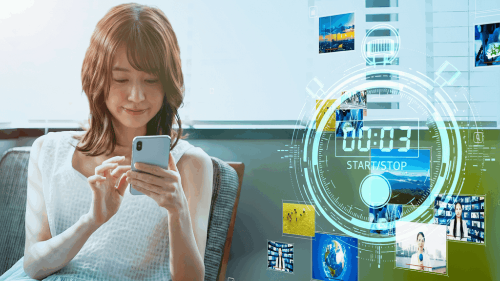 動画視聴の最初の数秒が重要であることを象徴するイメージ